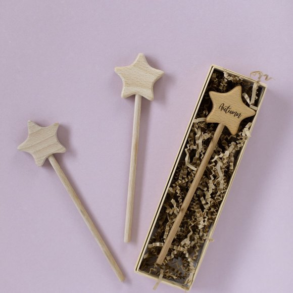 Personalized Handmade Wooden Star Wand | Fairy Wand | Magic Wand | Star Wand - Picture 5 of 8